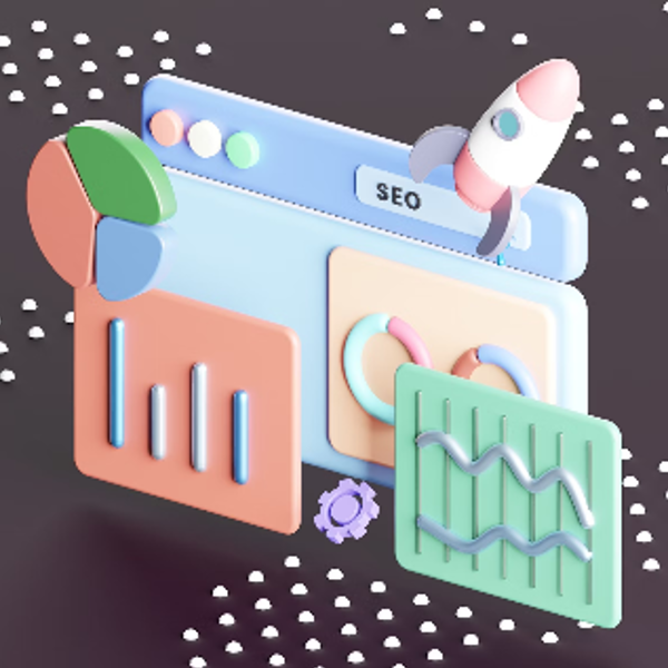 Seo audit 3d illustration